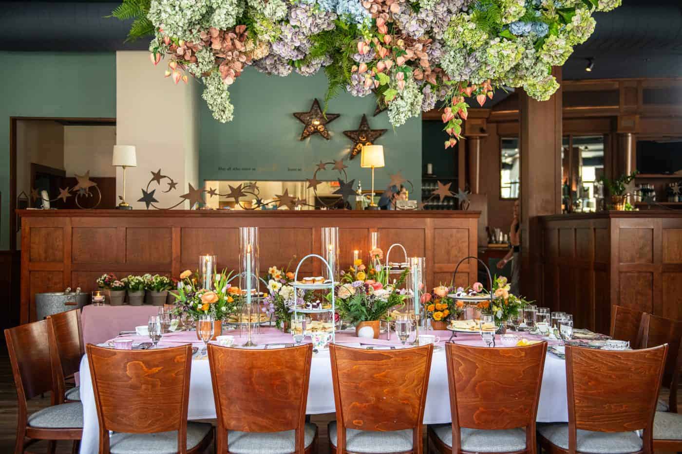 Custom menu and wine pairing for bridal shower at Gracie’s Providence